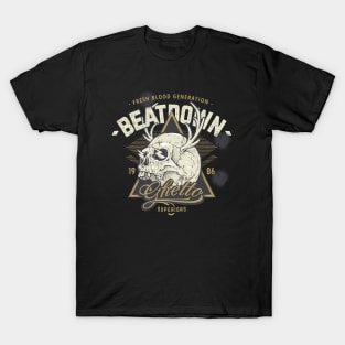 Halloween Skeleton Skull - Beat Down T-Shirt